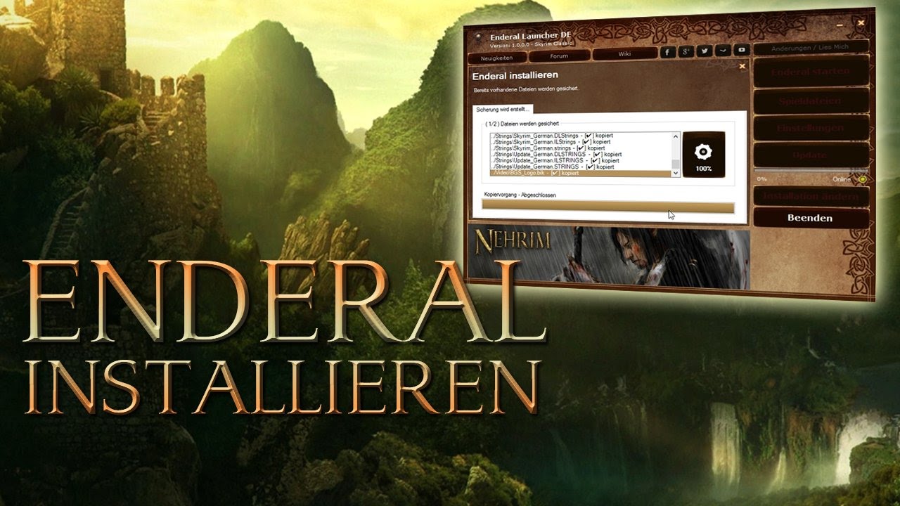 how to install enderal